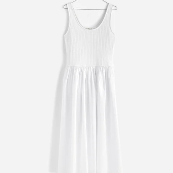 Madewell Drop Waist Tank Midi Dress Lighthouse L - Picture 5 of 13